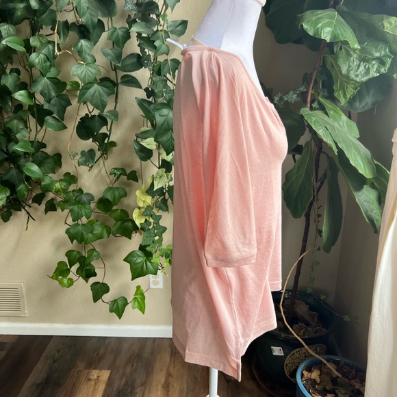 AUGUST INK Pink Choose Happy Loose Fit T Shirt | M/L - Picture 6 of 9